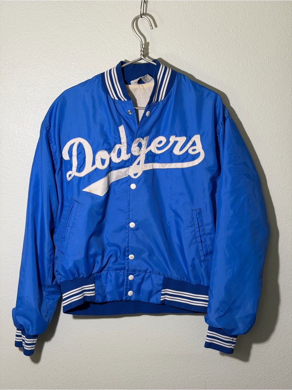 Vtg 80’s West Wind Los Angeles Dodgers Jacket Mens Large Varsity Satin Nylon USA